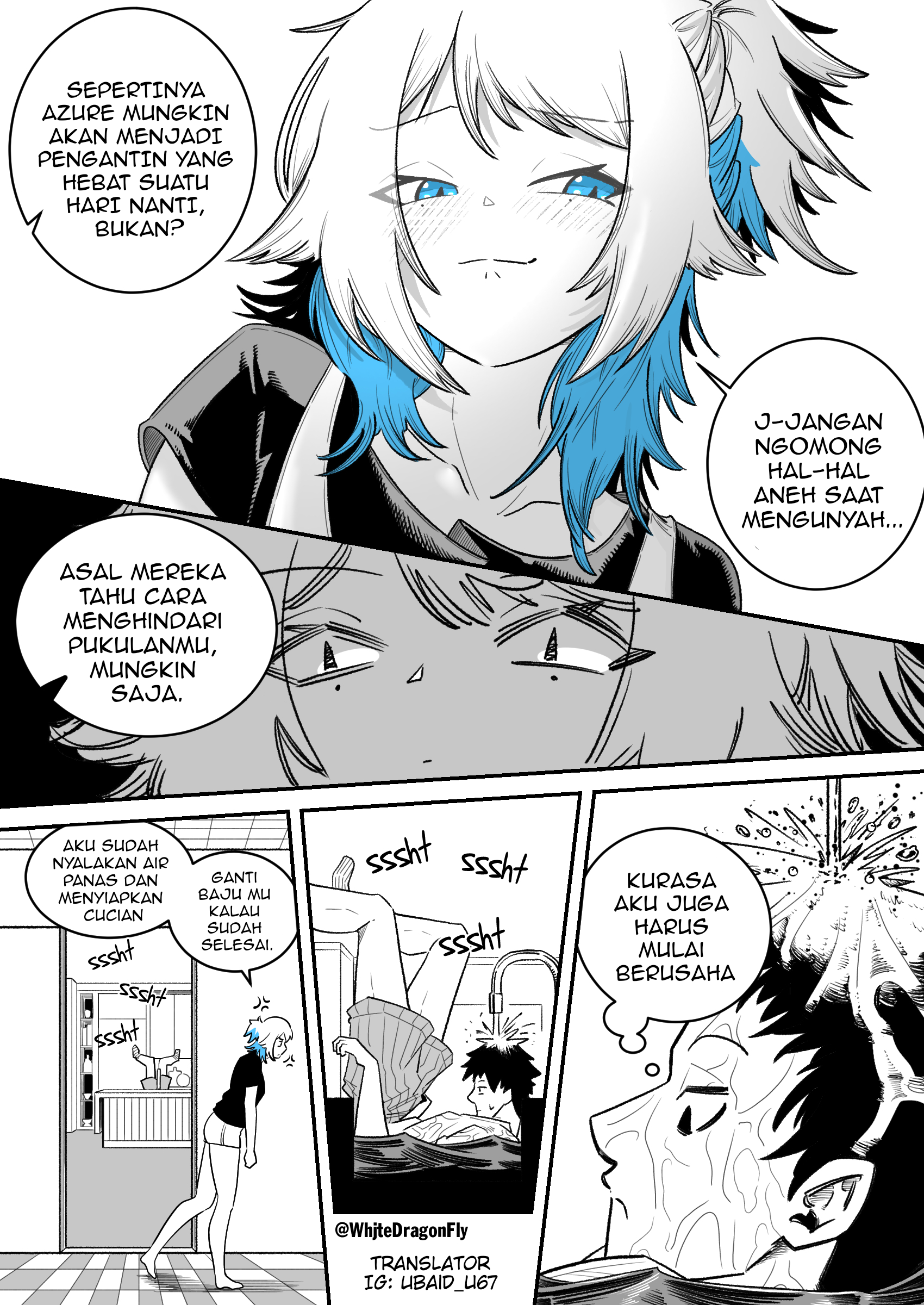 Azure Wants to Turn Me into the Ideal BF Chapter 13 - halaman 4