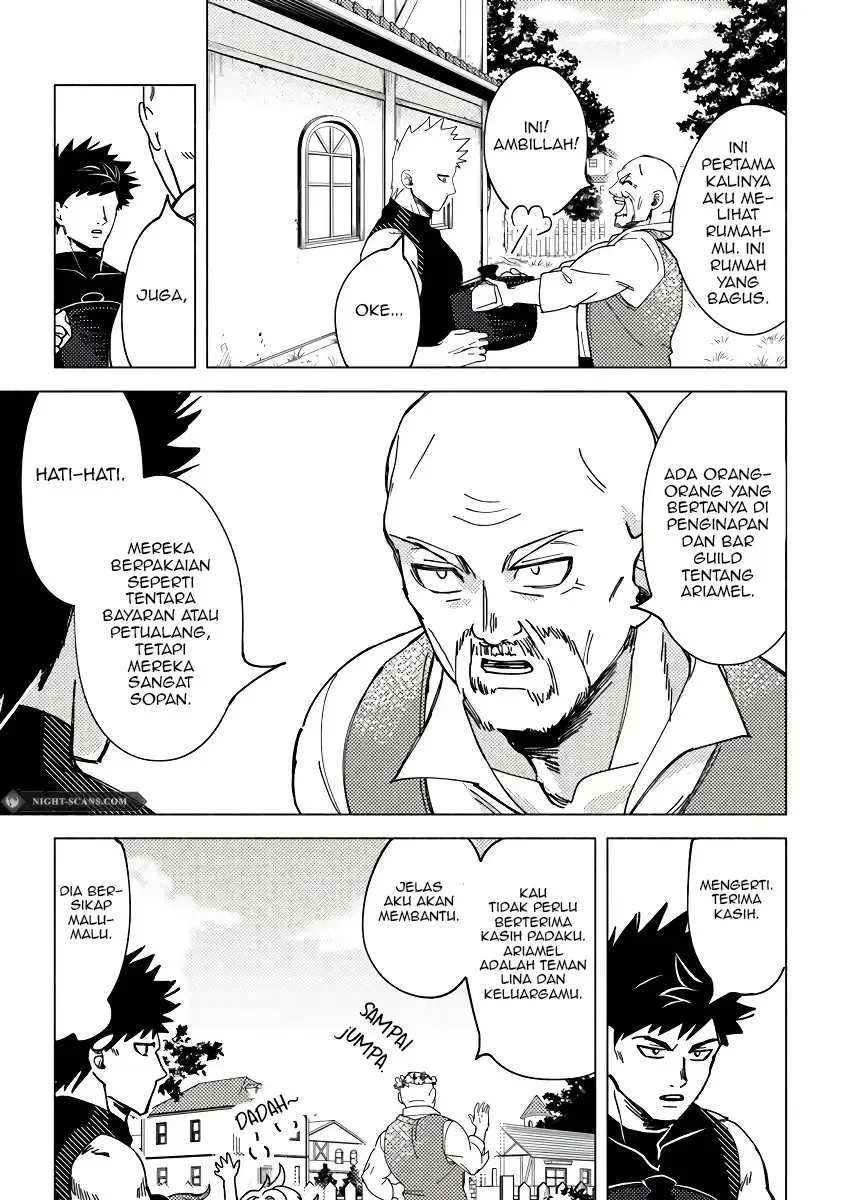 B-Rank Adventurer With an Evil Look Becomes a Daddy to the Protagonist and His Childhood Friends (Akuninzura shita B-kyuu Boukensha) Chapter 7 - halaman 1