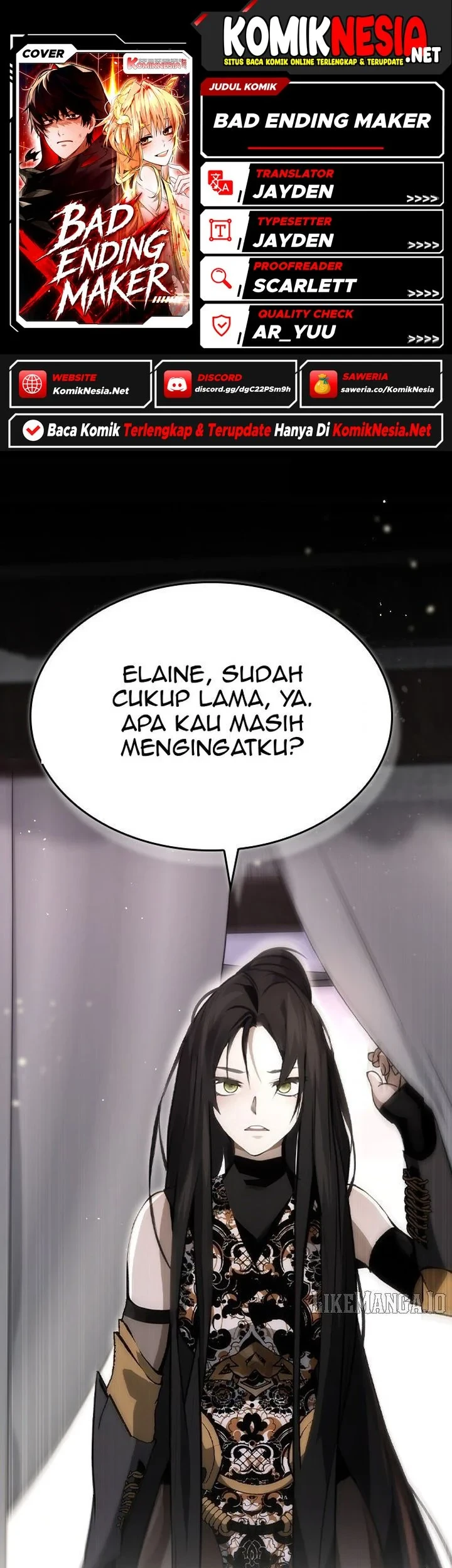 Bad Ending Maker Chapter 89 - halaman 1