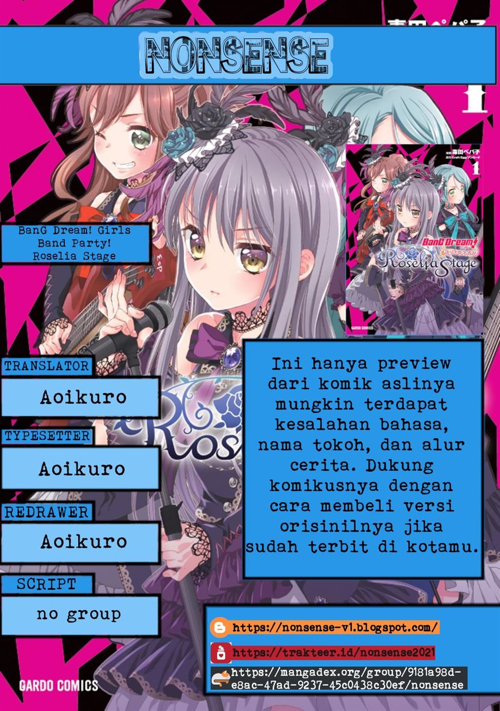 BanG Dream! Girls Band Party! Roselia Stage Chapter 2 - halaman 1