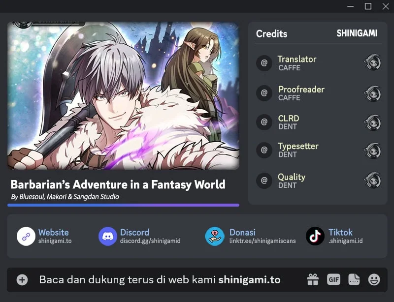 Barbarian's Adventure in a Fantasy World Chapter 51 - halaman 1