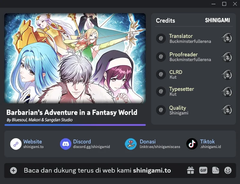 Barbarian's Adventure in a Fantasy World Chapter 62 - halaman 1