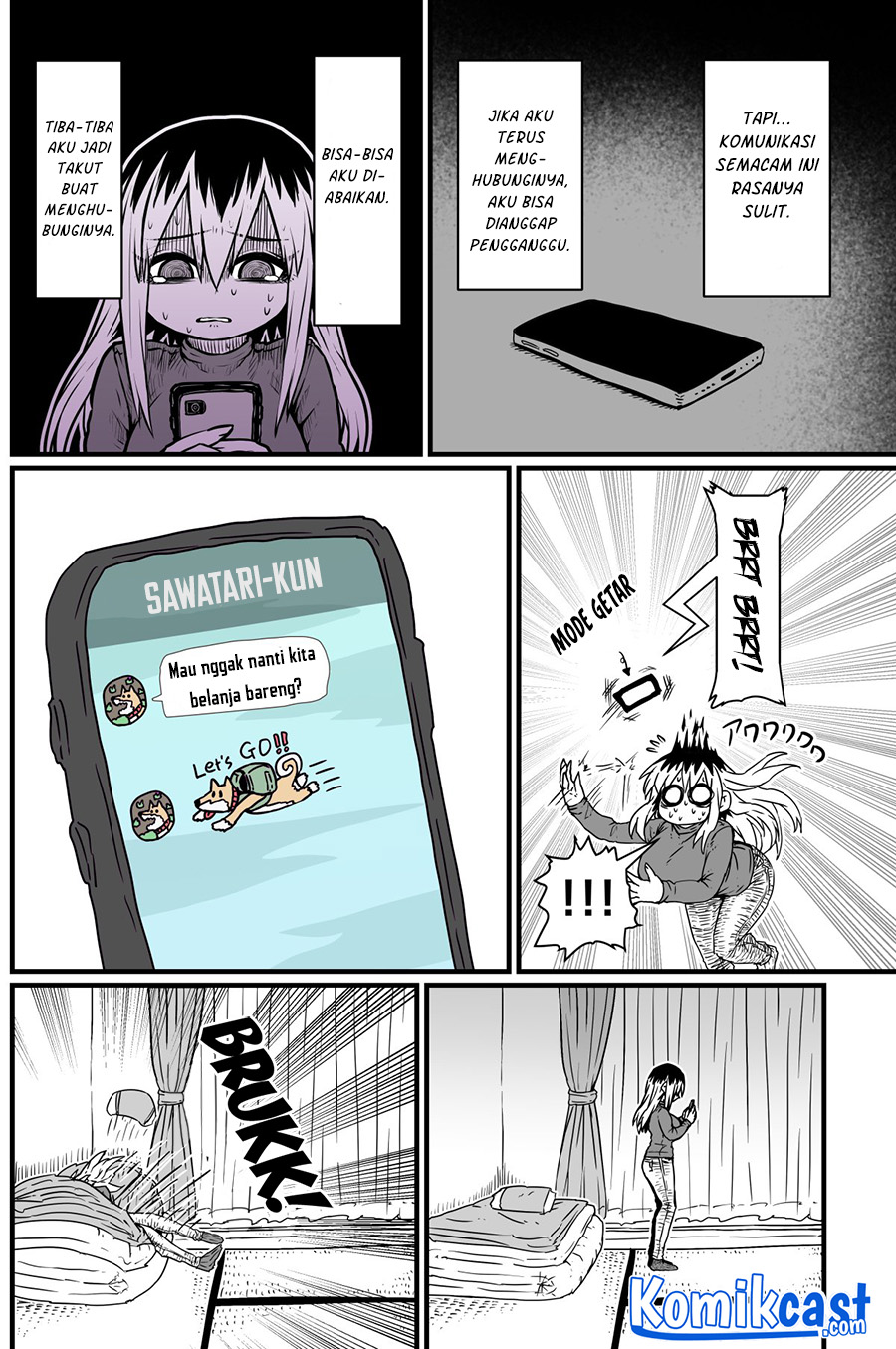 Batsuichi de Nakimushi na Otonarisan Chapter 4 - halaman 3