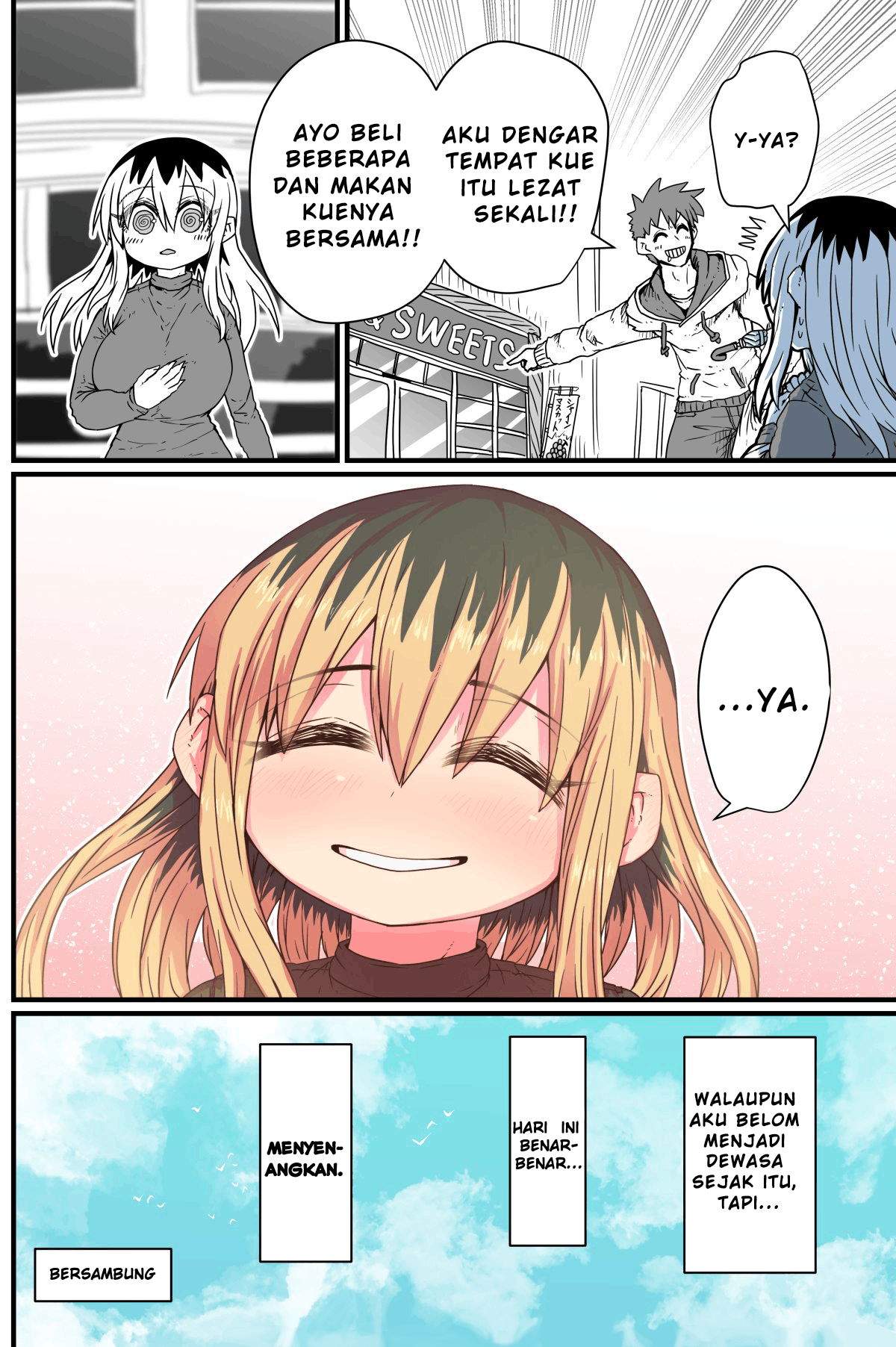 Batsuichi de Nakimushi na Otonarisan Chapter 5 - halaman 4