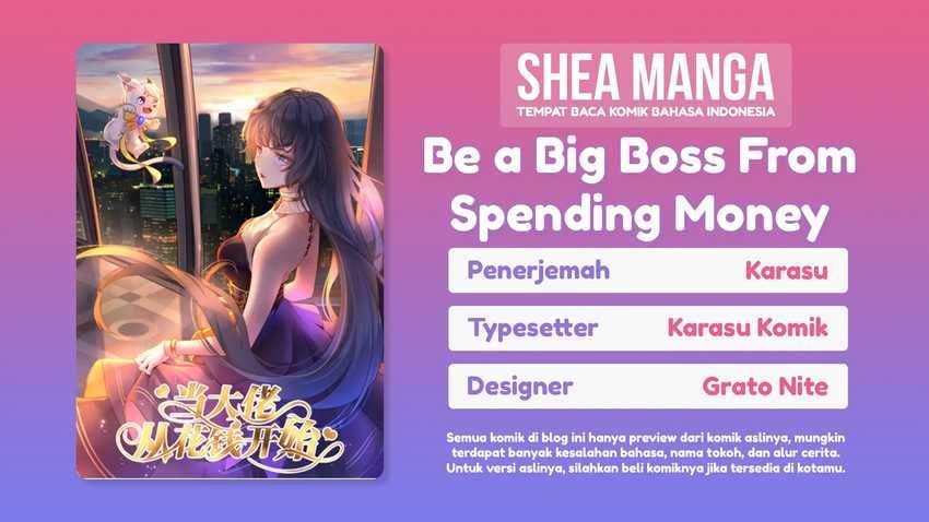 Be a Big Boss From Spending Money Chapter 2 - halaman 1