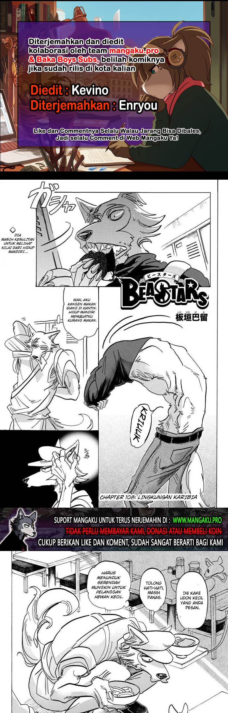 Beastars Chapter 108 - halaman 1