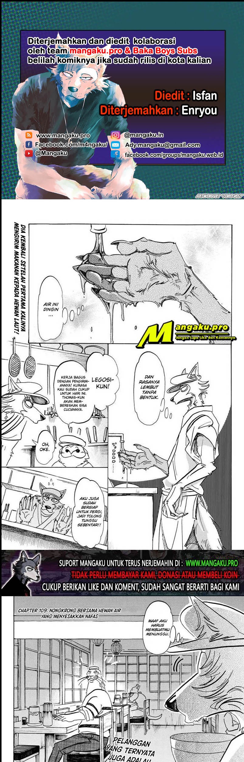 Beastars Chapter 109 - halaman 1