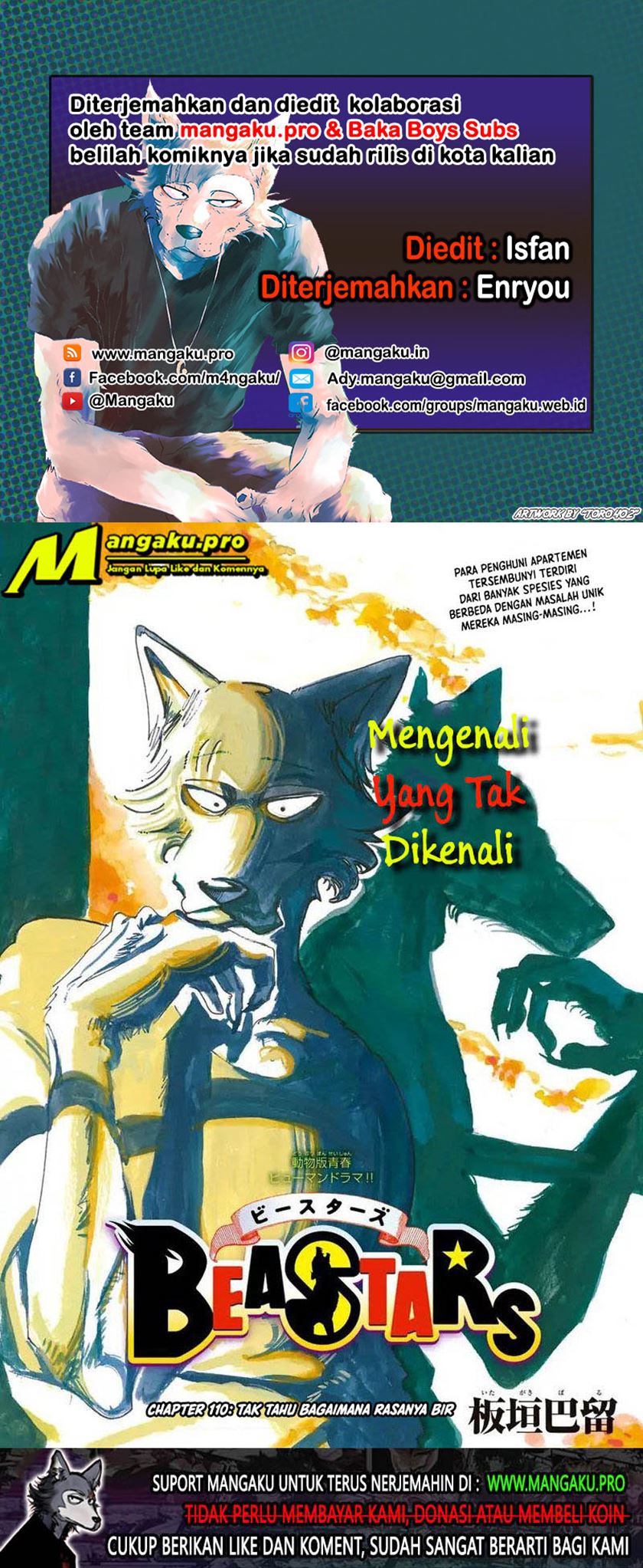 Beastars Chapter 110 - halaman 1