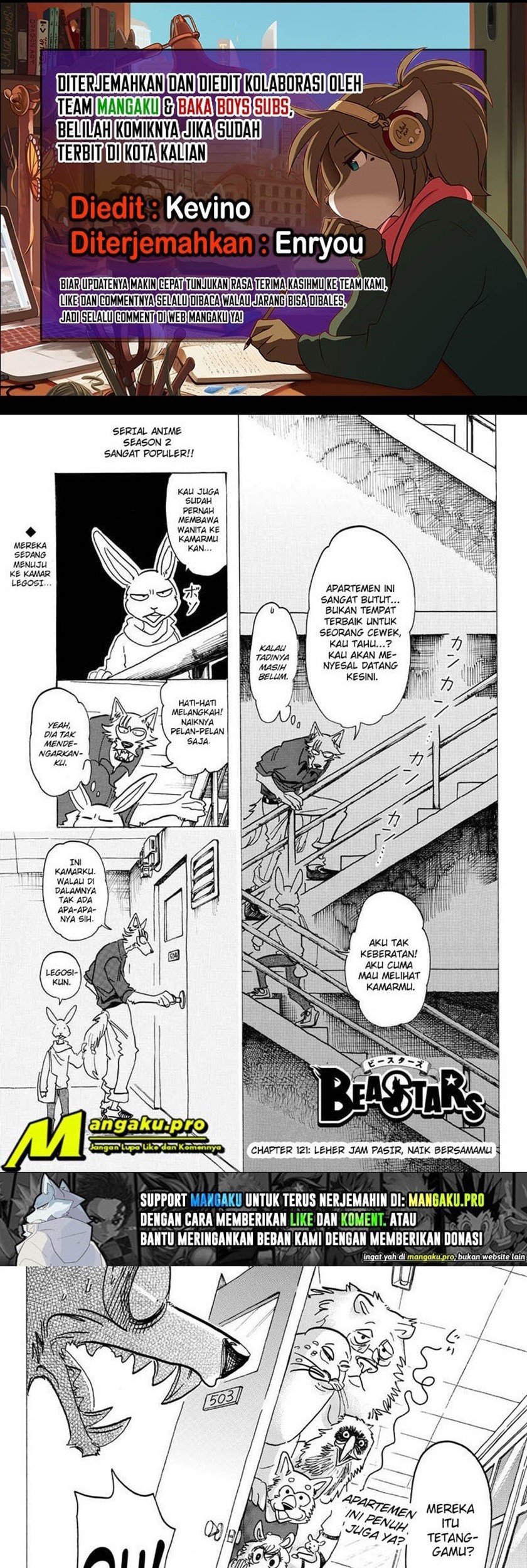 Beastars Chapter 121 - halaman 1