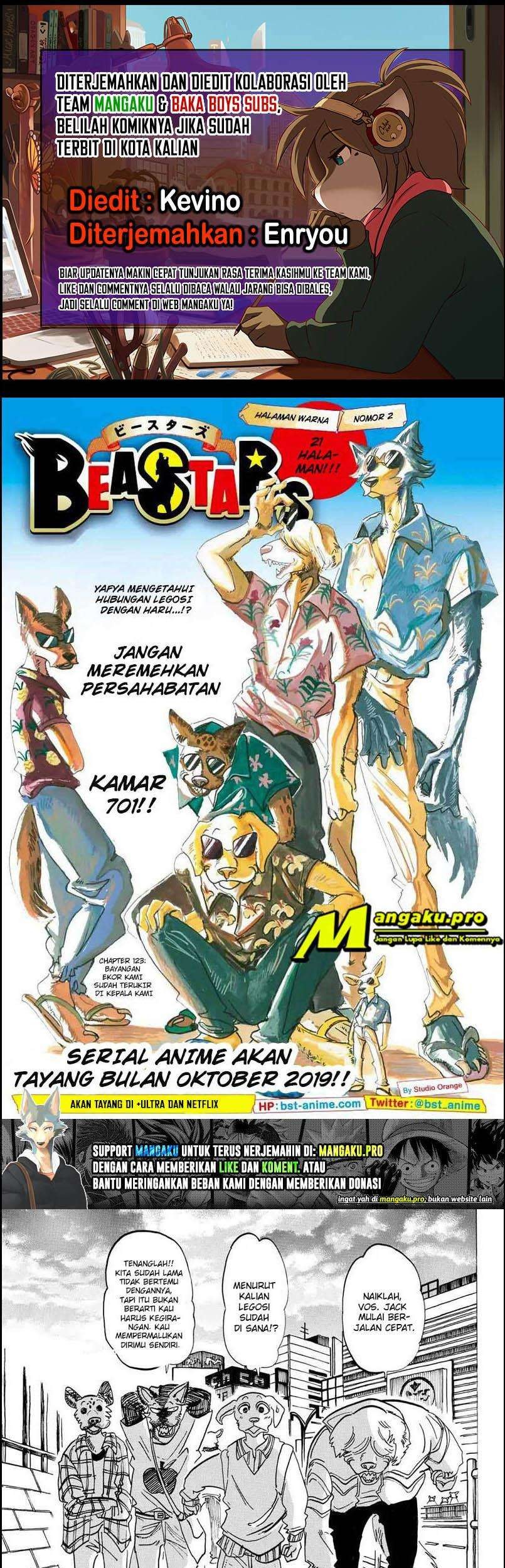 Beastars Chapter 123 - halaman 1