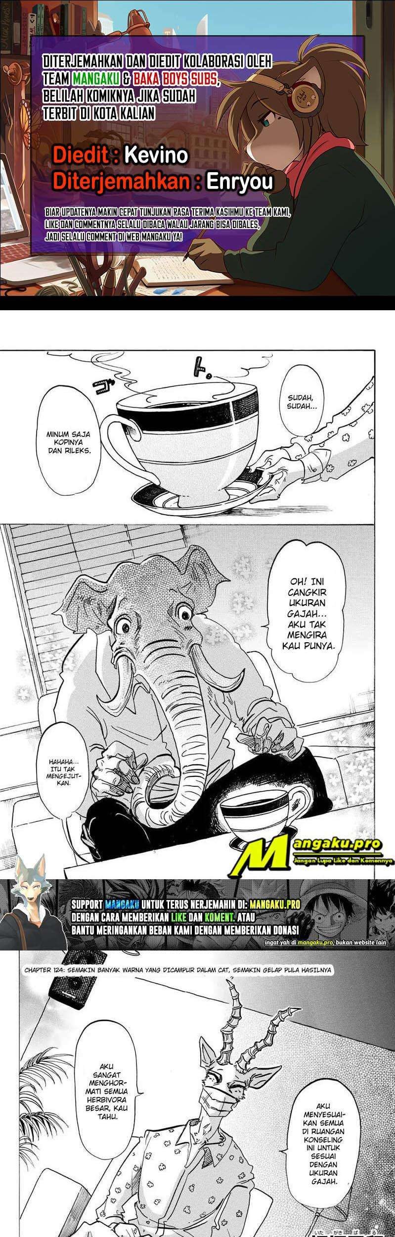 Beastars Chapter 124 - halaman 1