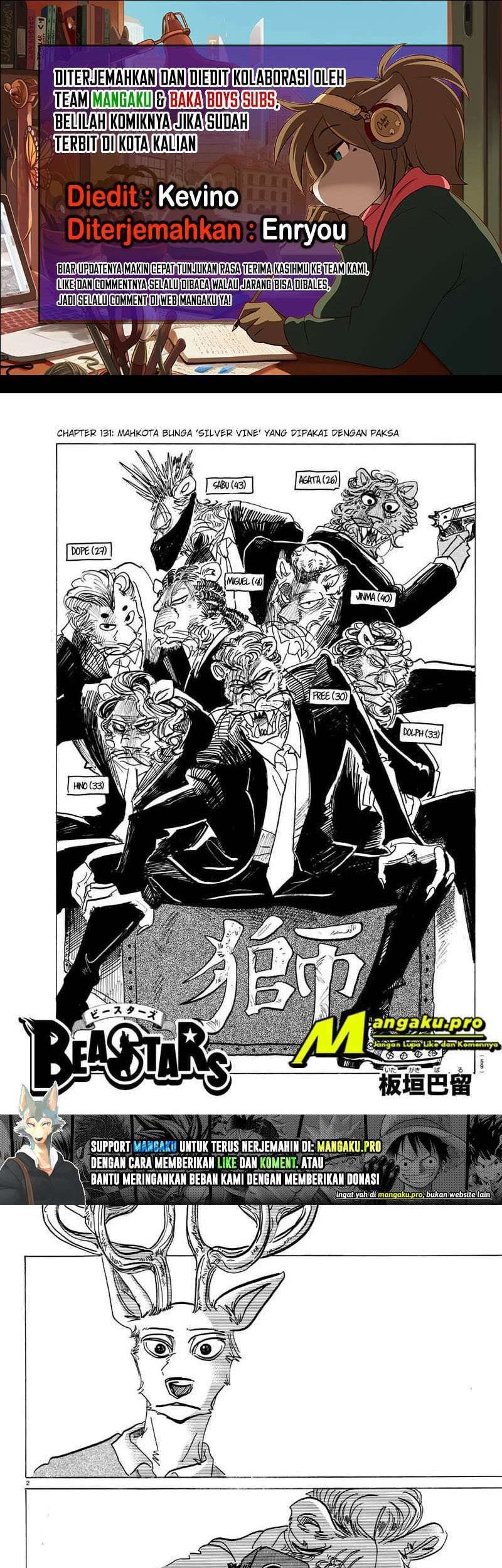 Beastars Chapter 131 - halaman 1