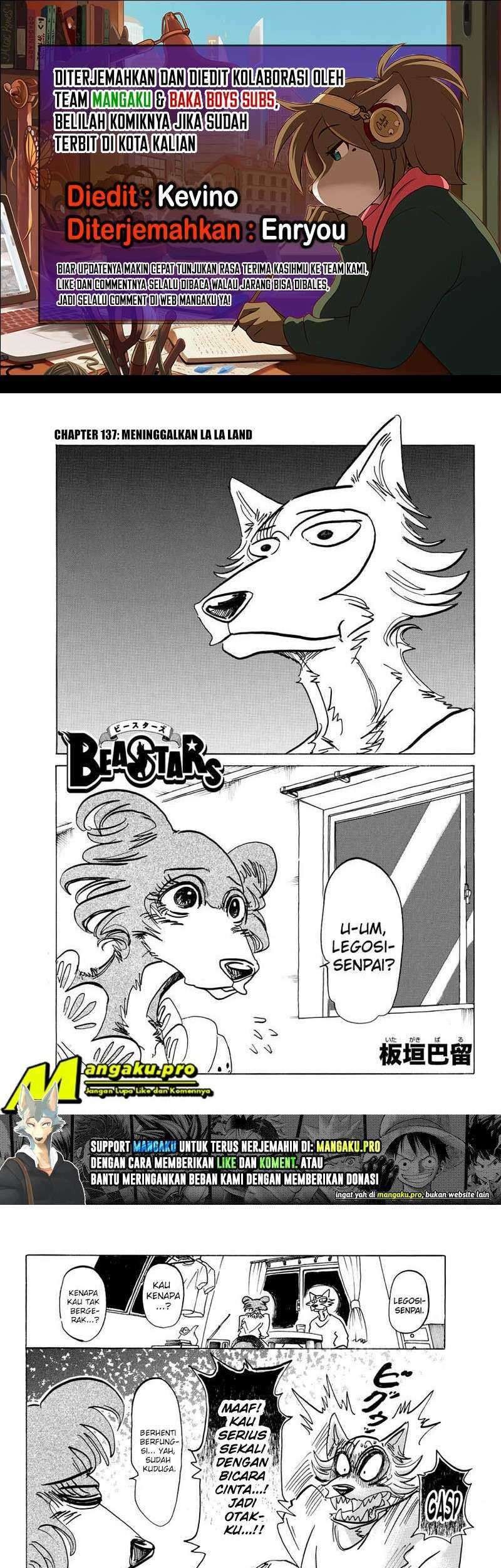 Beastars Chapter 137 - halaman 1