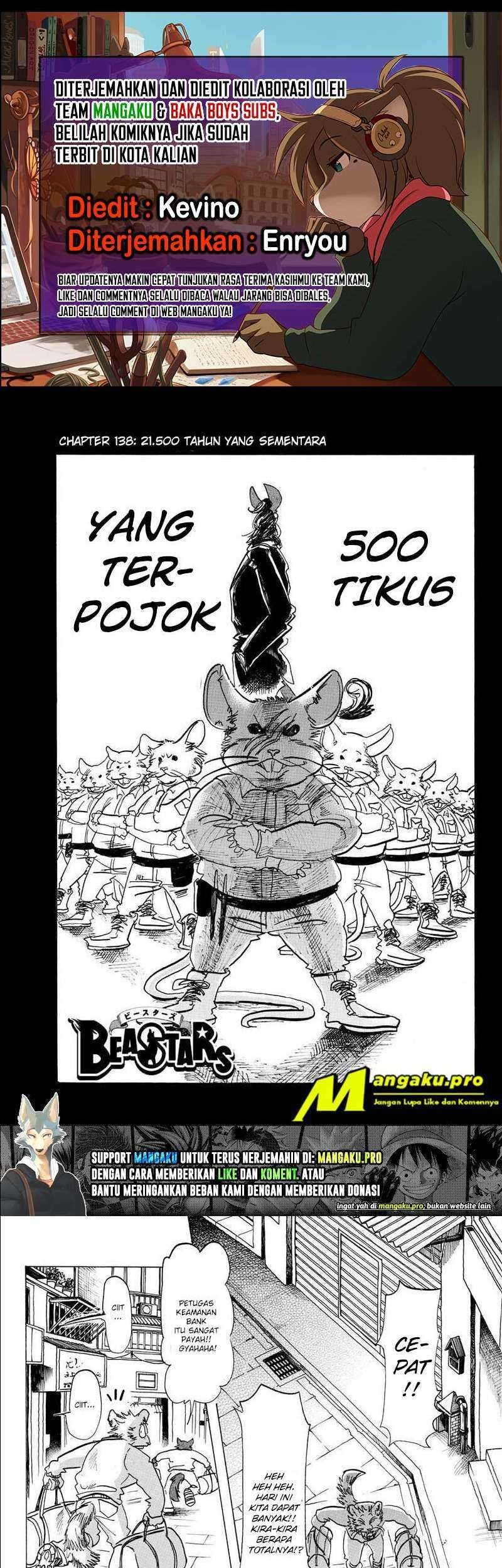 Beastars Chapter 138 - halaman 1