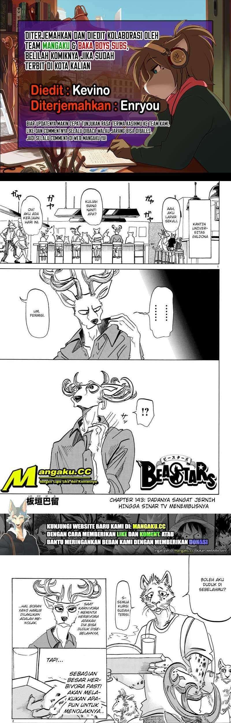 Beastars Chapter 143 - halaman 1