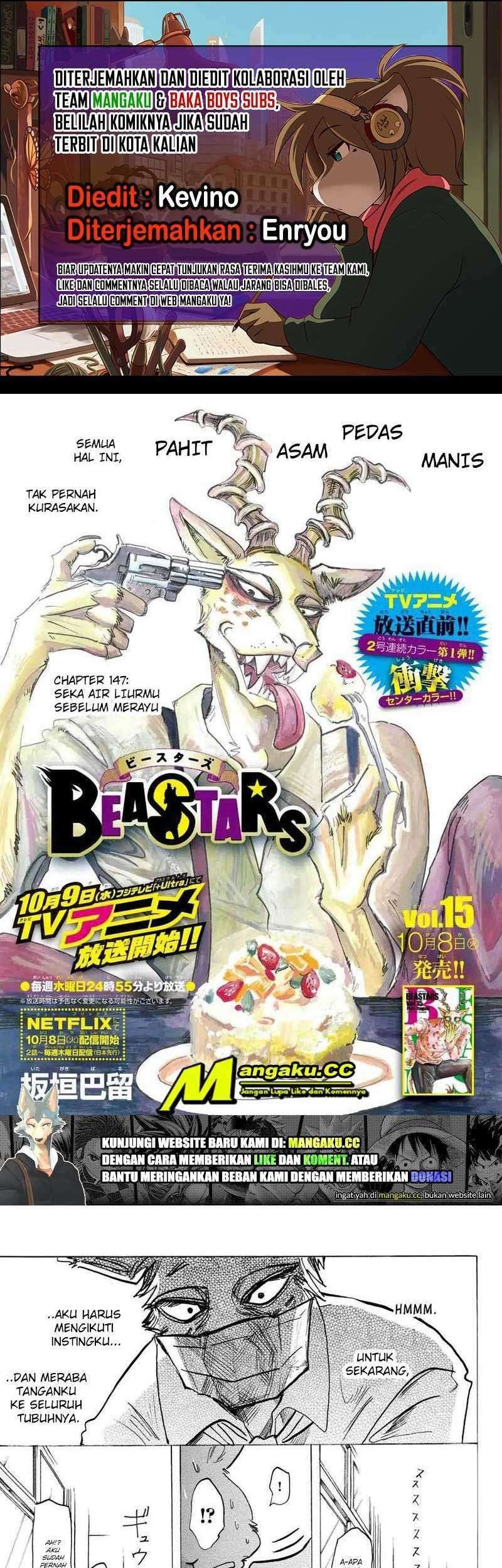 Beastars Chapter 147 - halaman 1