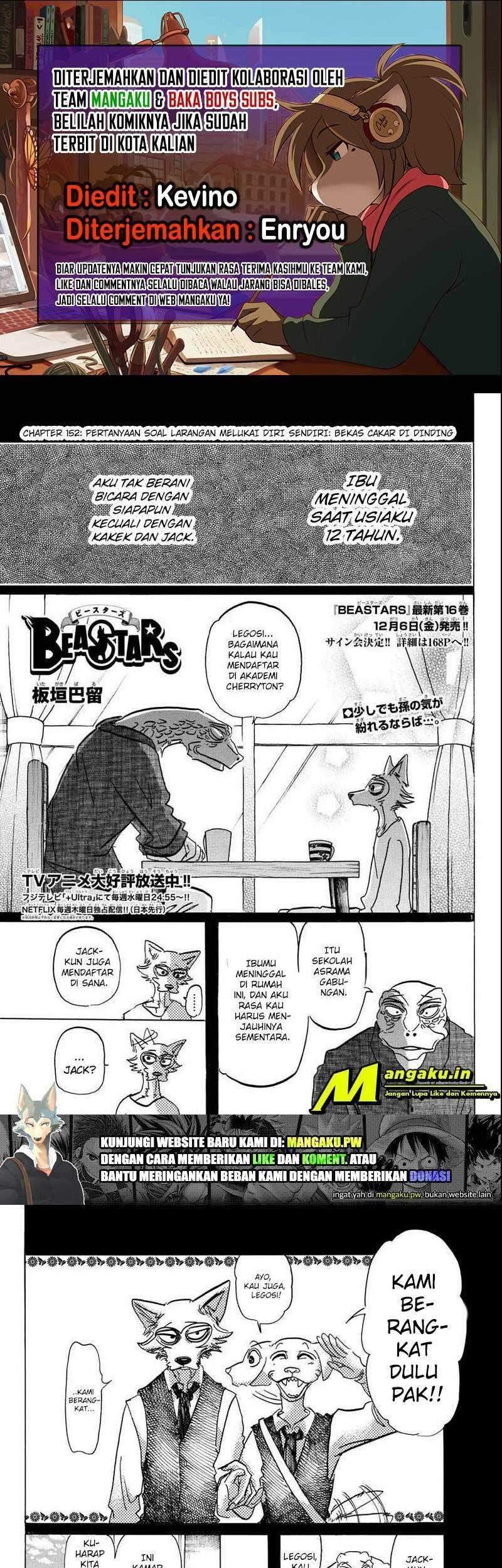 Beastars Chapter 152 - halaman 1