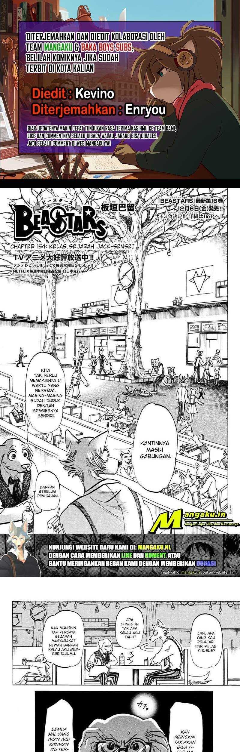 Beastars Chapter 154 - halaman 1