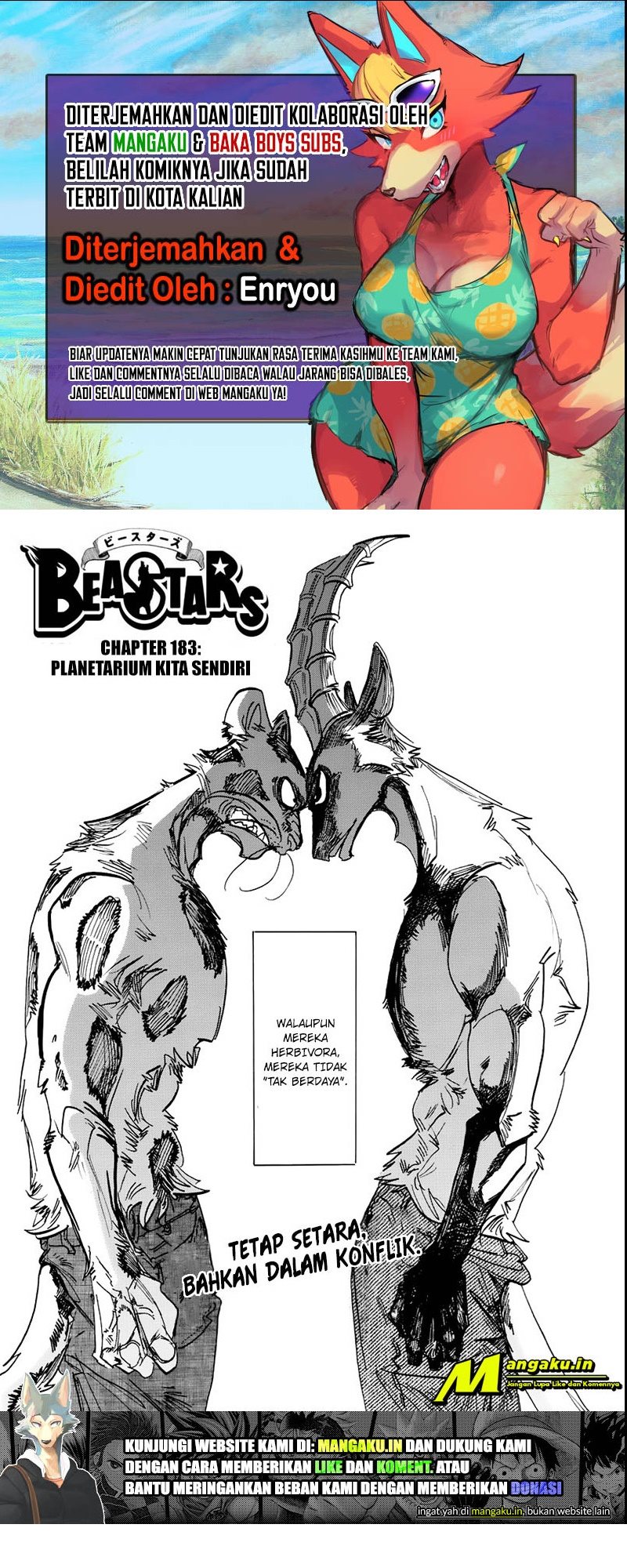 Beastars Chapter 183 - halaman 1