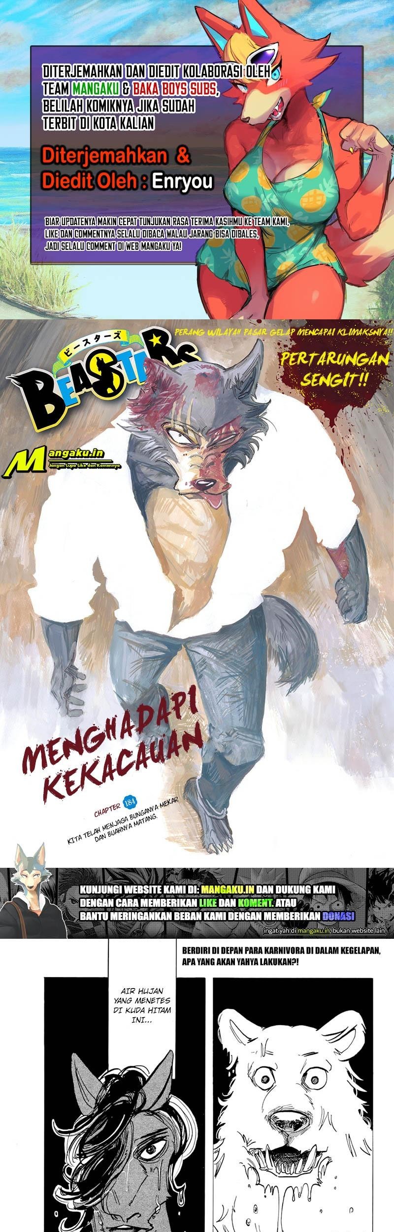 Beastars Chapter 184 - halaman 1