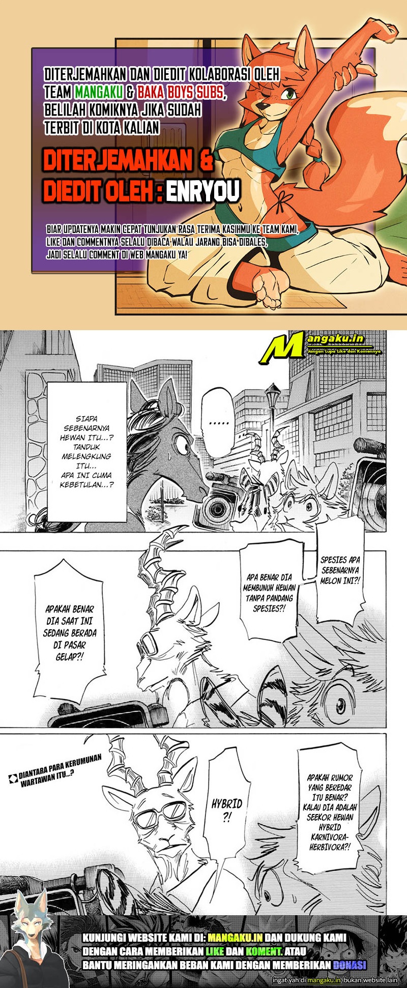 Beastars Chapter 188 - halaman 1