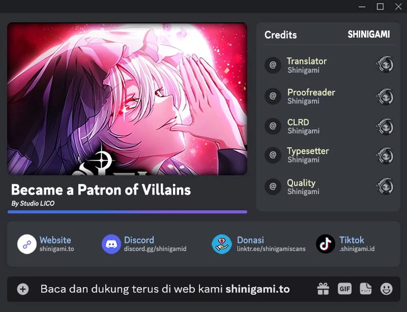 Became The Patron Of Villains Chapter 1 - halaman 1