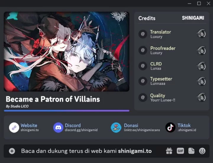 Became The Patron Of Villains Chapter 2 - halaman 1