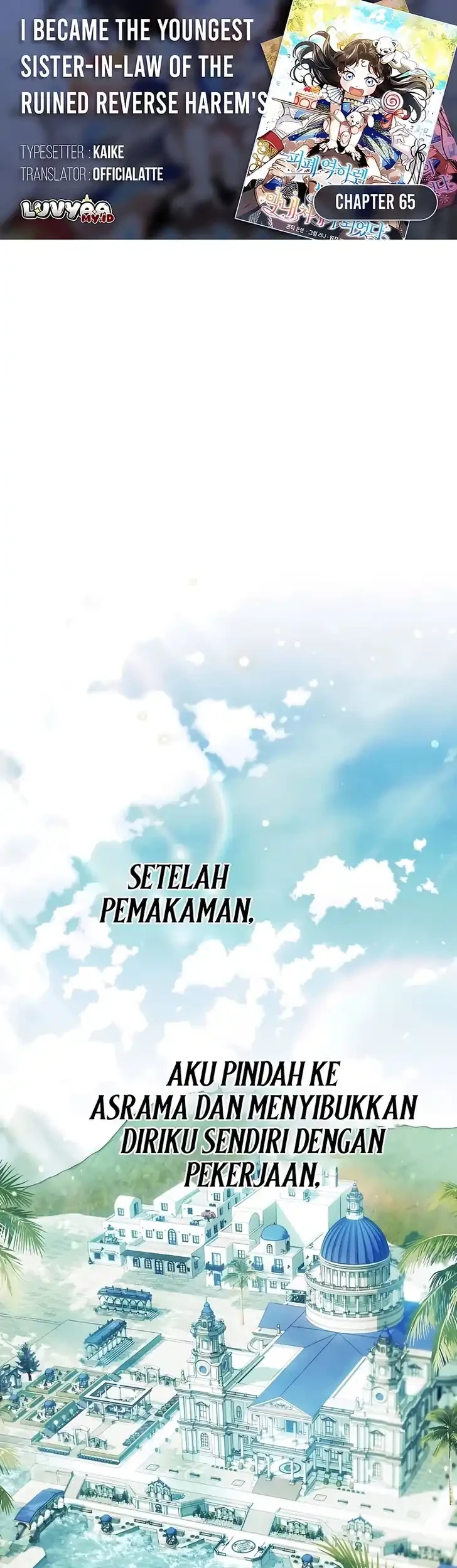 Became the youngest Sister-in-Law of the Ruined Harem Male Leads Chapter 65 - halaman 1