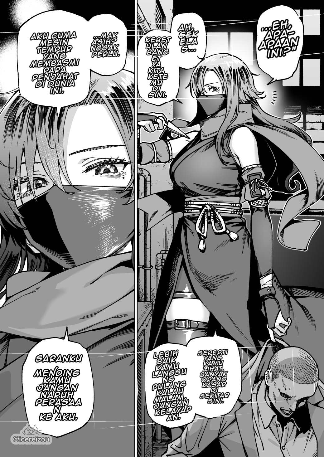 Because I Recognized the Face of the Kunoichi Who Helped Me in the City at Night, I Tried Talking to Her the Next Day and This Was the Result Chapter 0 - halaman 1