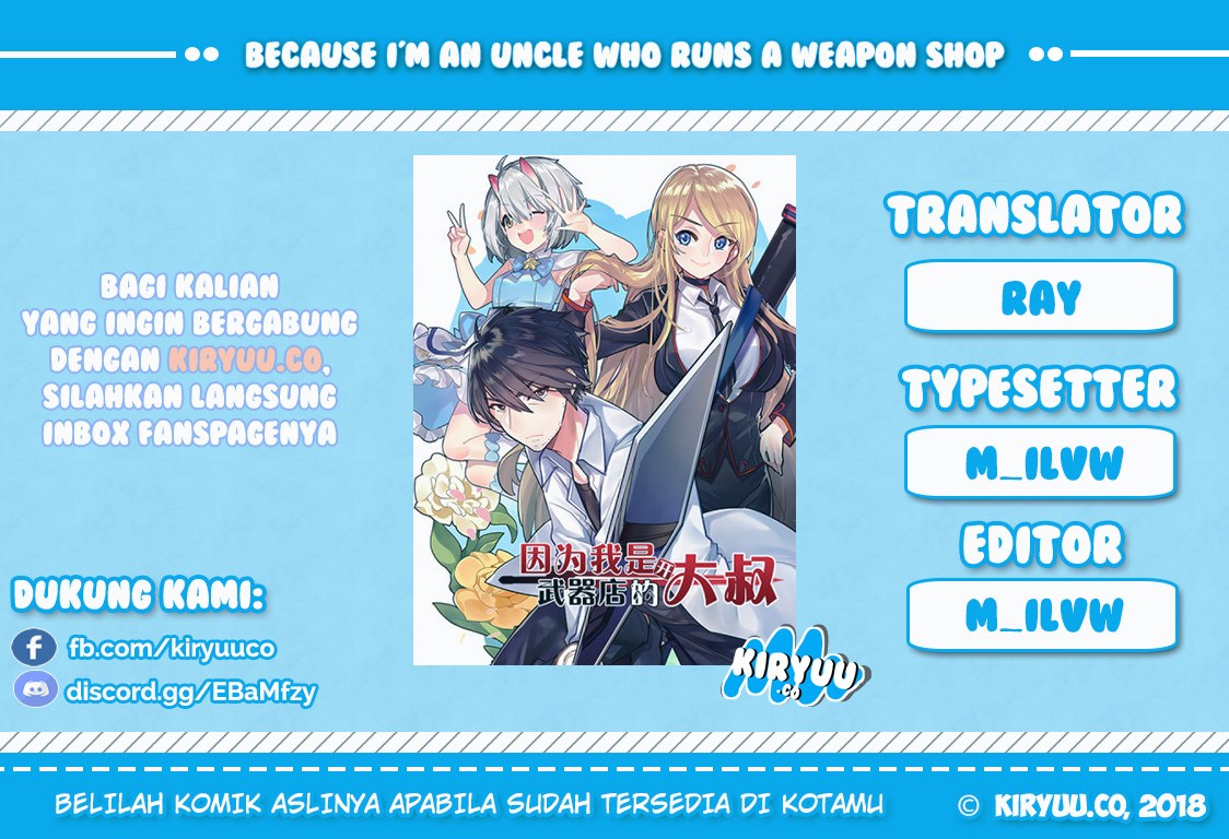 Because I'm an Uncle Who Runs a Weapon Shop Chapter 3.2 - halaman 1