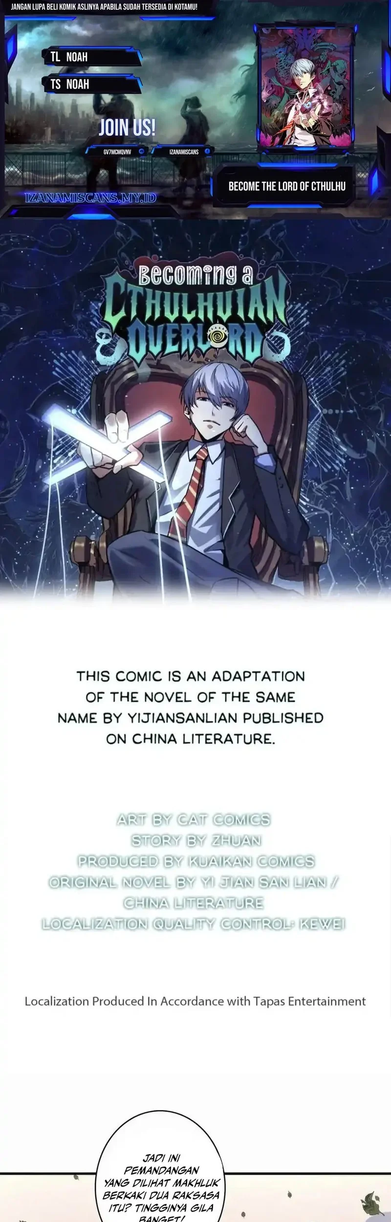 Become The Lord Of Cthulhu Chapter 28 - halaman 1