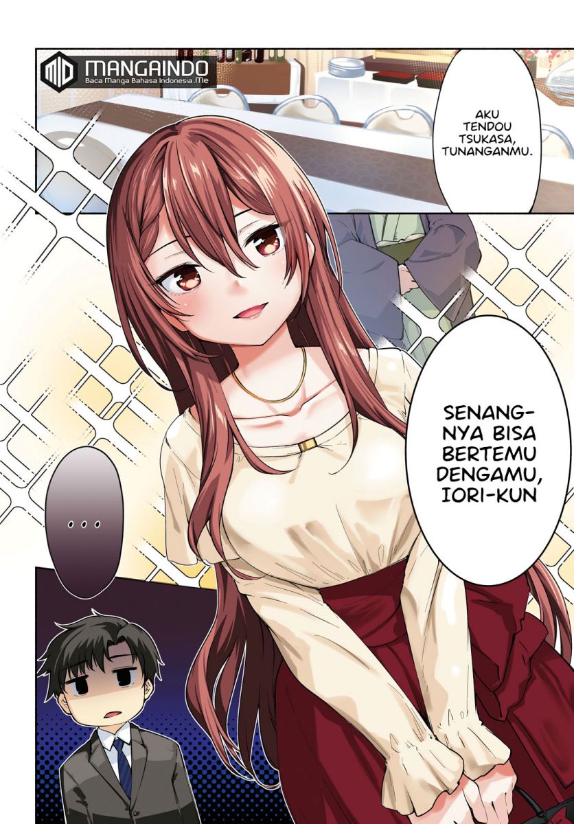 "Bijin de Okanemochi no Kanojo ga Hoshii" to Ittara, Wakeari Joshi ga Yattekita Ken. Chapter 1 - halaman 4