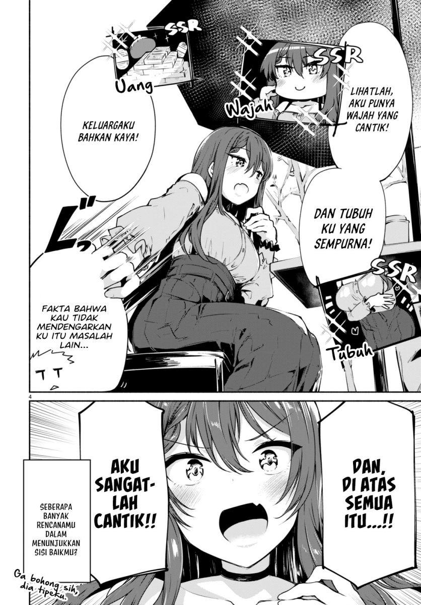 "Bijin de Okanemochi no Kanojo ga Hoshii" to Ittara, Wakeari Joshi ga Yattekita Ken. Chapter 1 - halaman 8