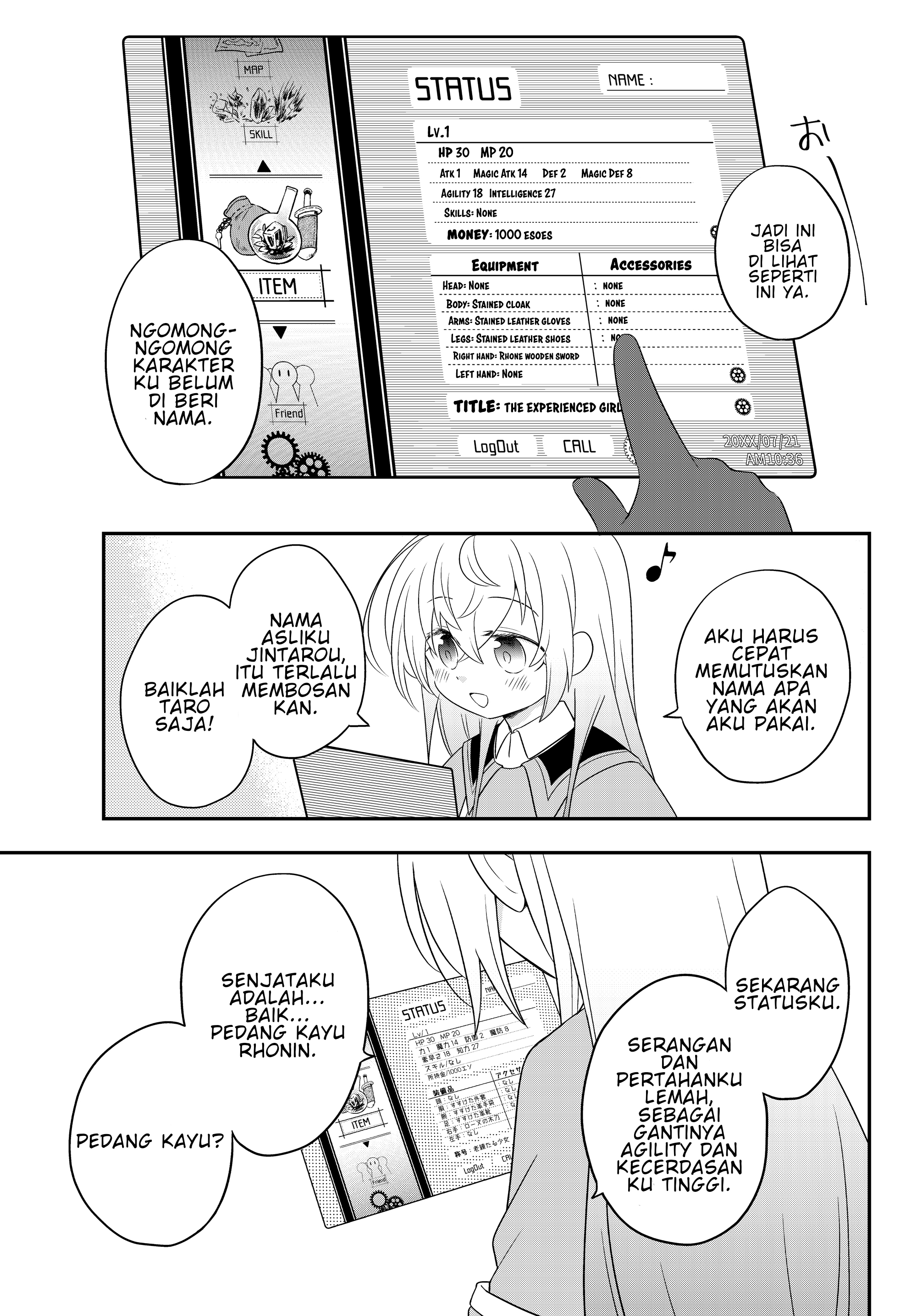 Bishoujo ni Natta kedo, Netoge Haijin Yattemasu. Chapter 3 - halaman 8