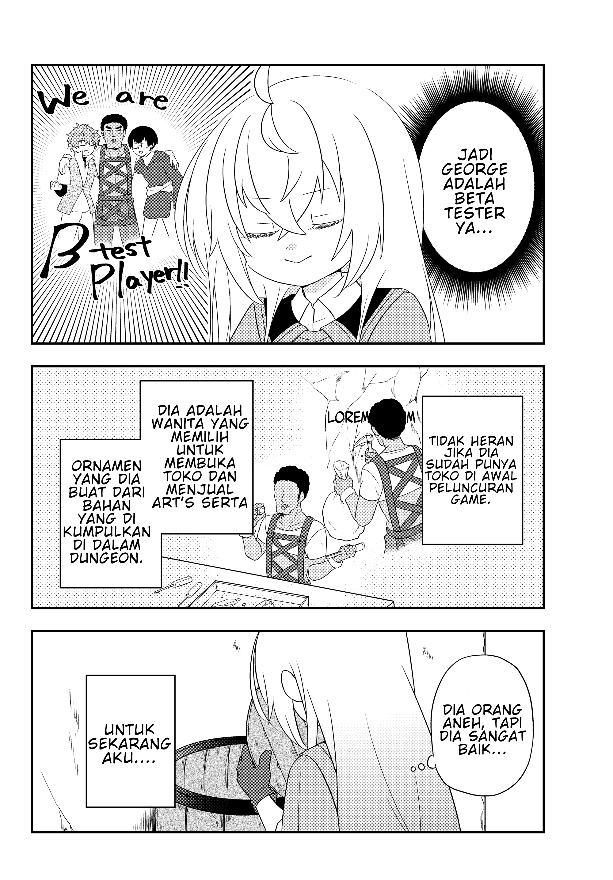 Bishoujo ni Natta kedo, Netoge Haijin Yattemasu. Chapter 4 - halaman 3