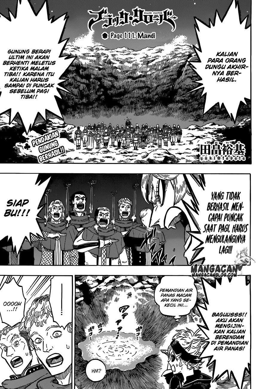 Black Clover Chapter 111 - halaman 1