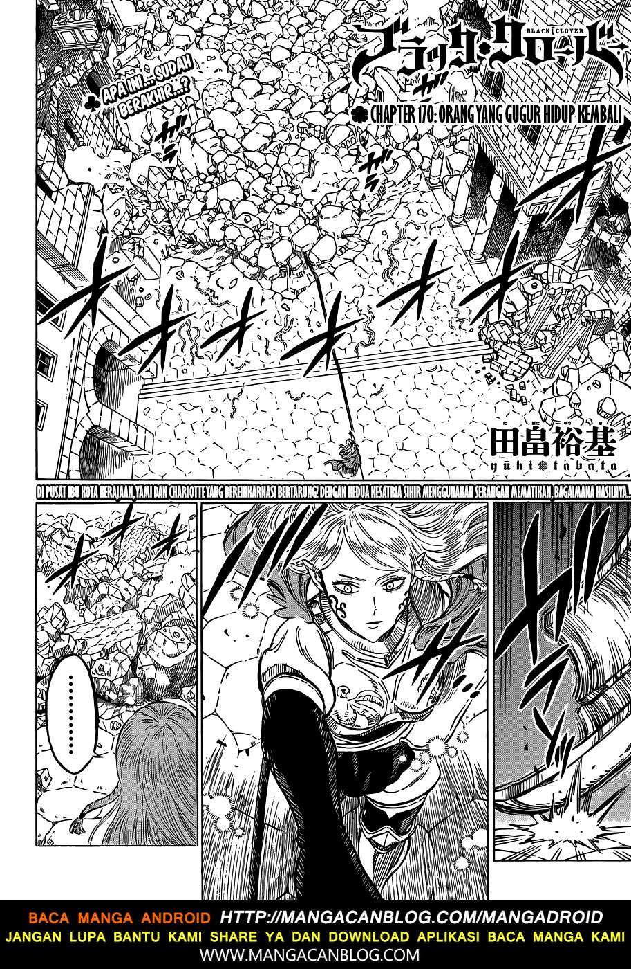 Black Clover Chapter 170 - halaman 3
