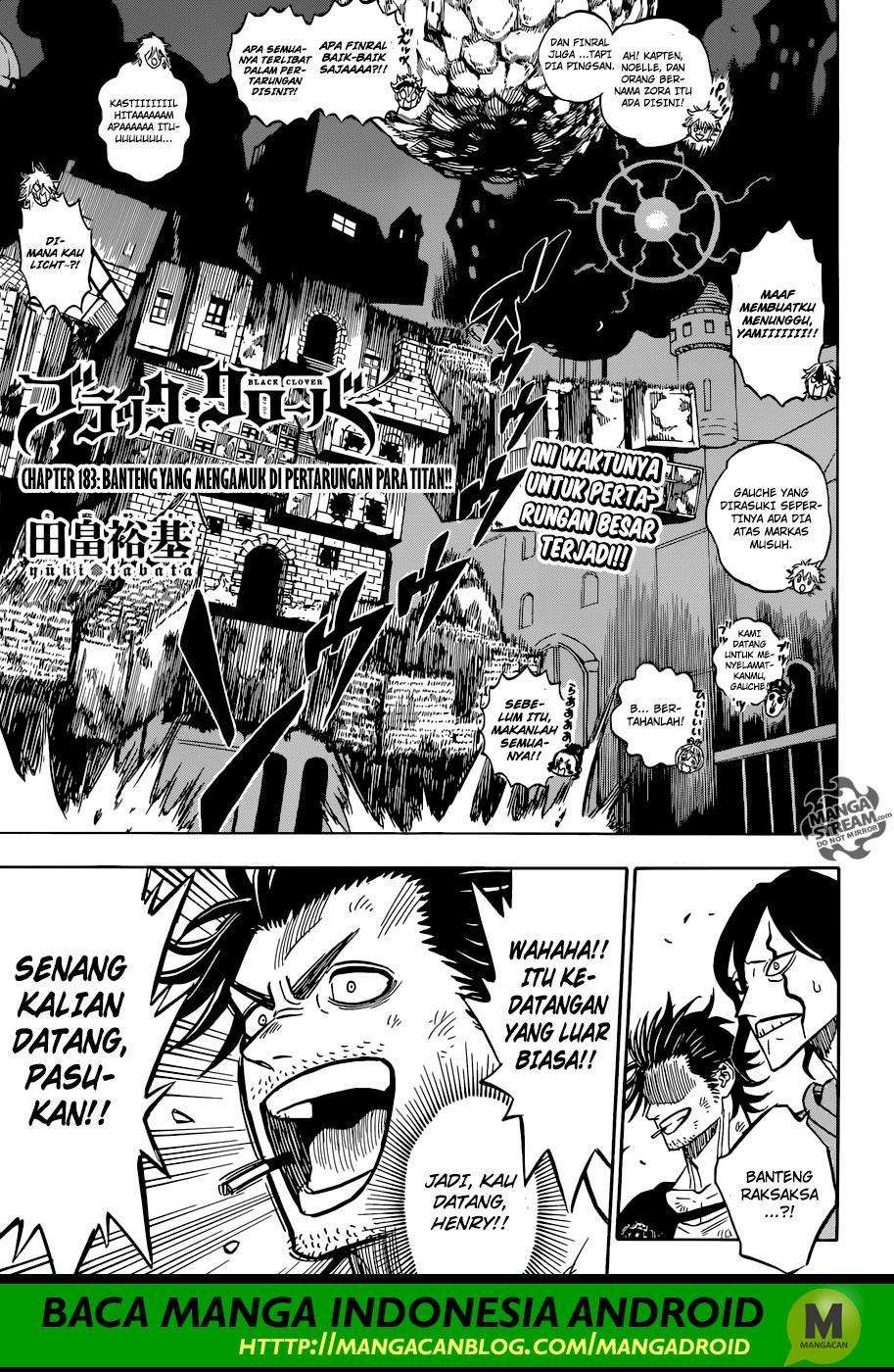 Black Clover Chapter 183 - halaman 1