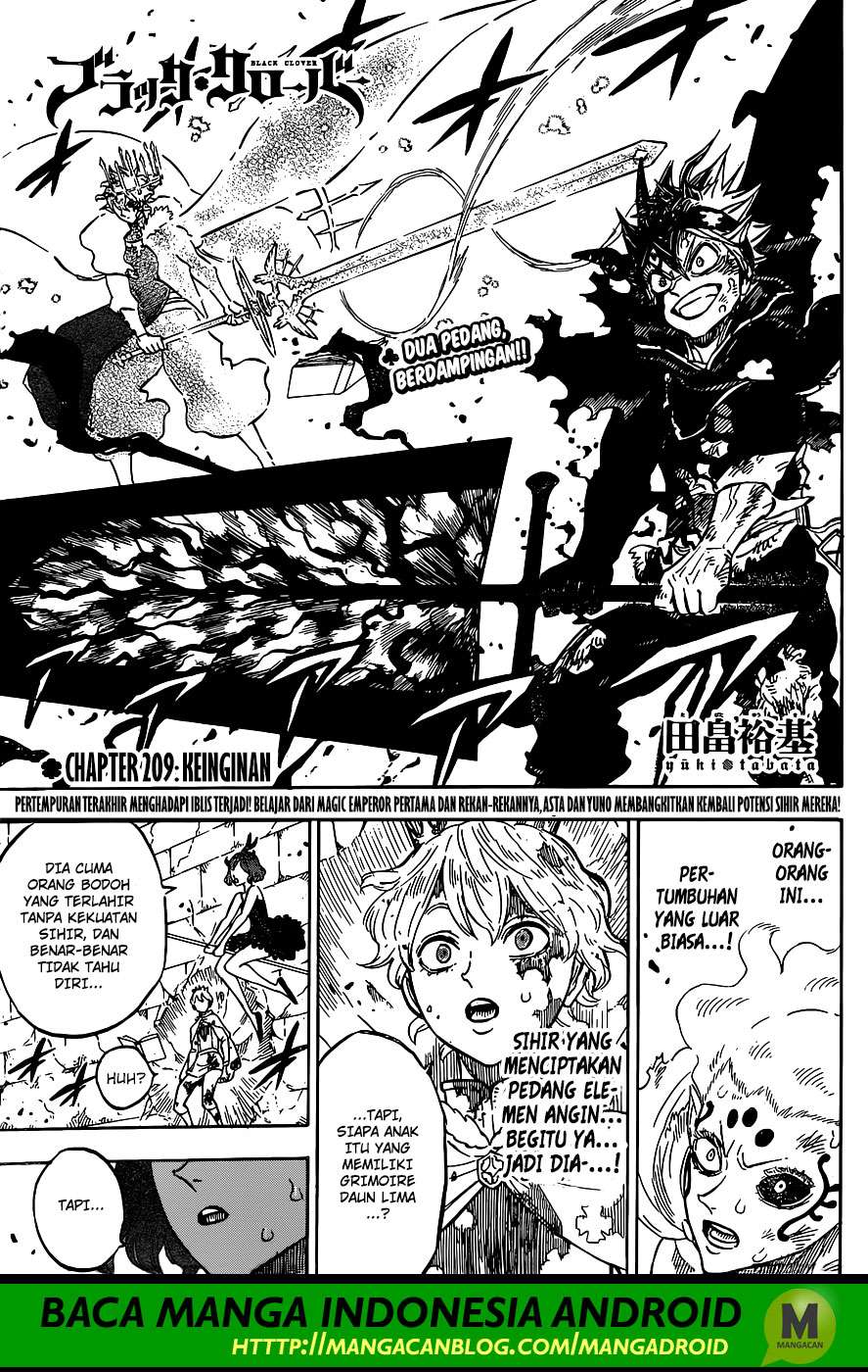 Black Clover Chapter 209 - halaman 1