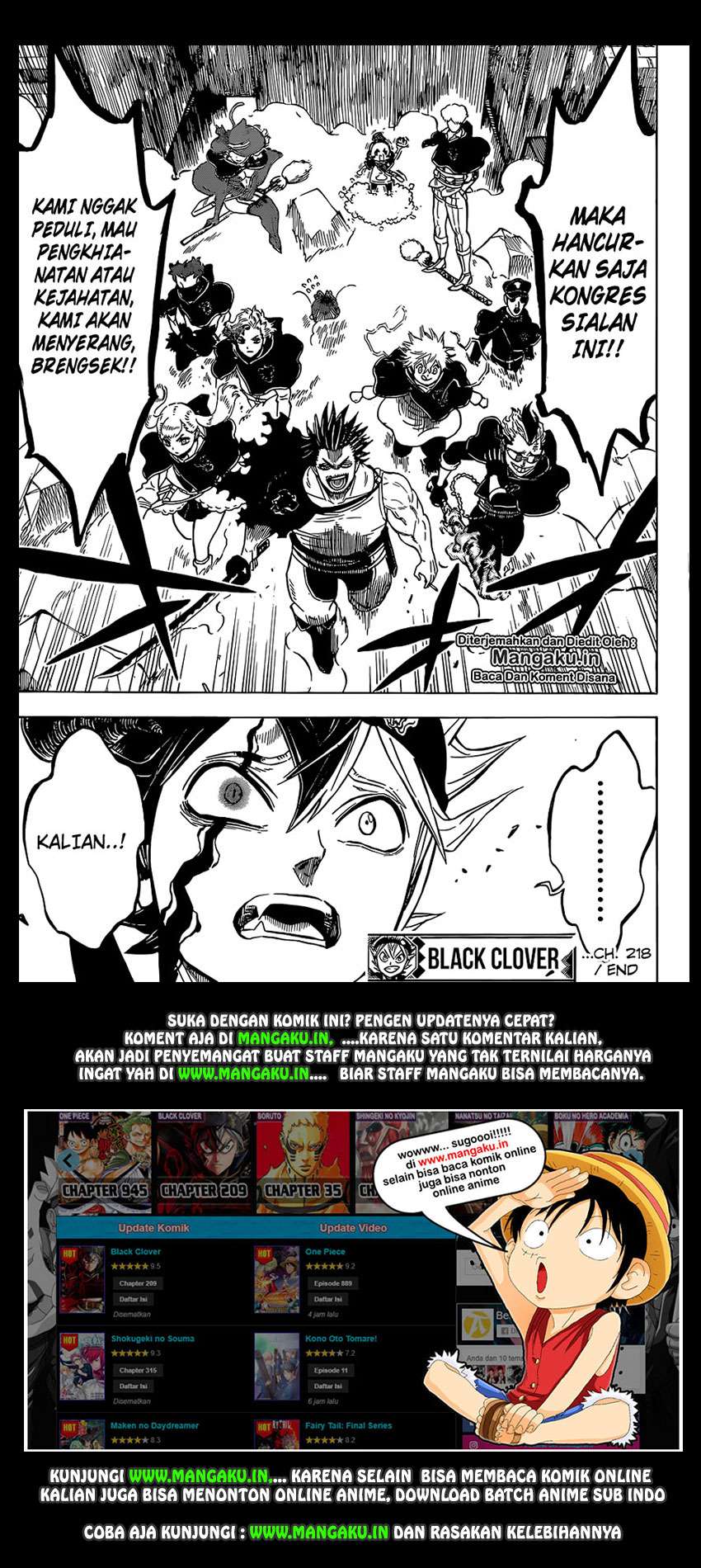 Black Clover Chapter 218 - halaman 15