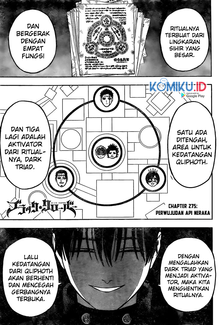 Black Clover Chapter 275 - halaman 2