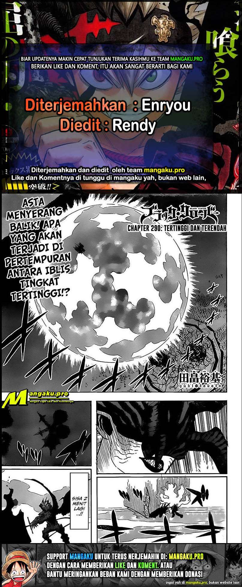 Black Clover Chapter 290 - halaman 1