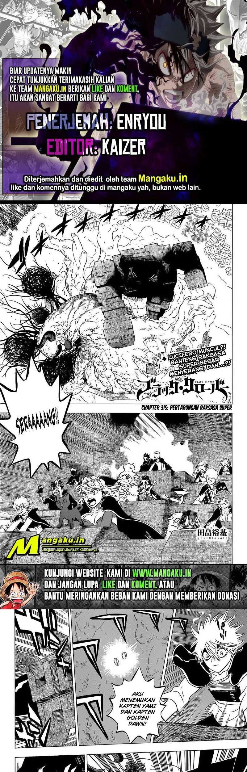 Black Clover Chapter 315 - halaman 1