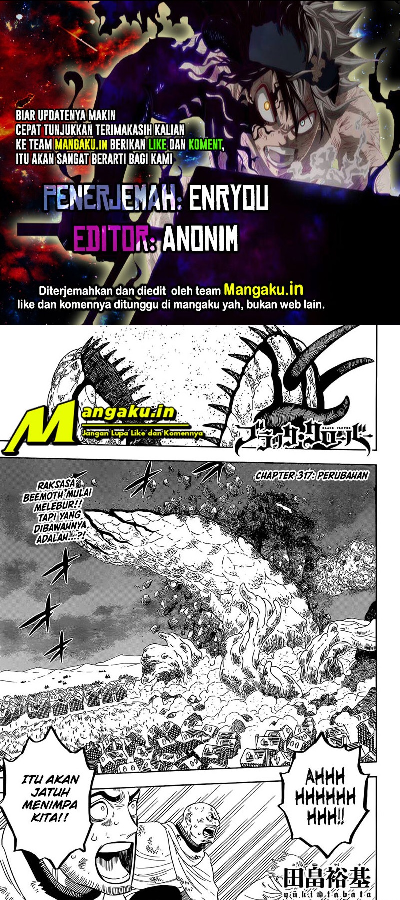 Black Clover Chapter 317 - halaman 1