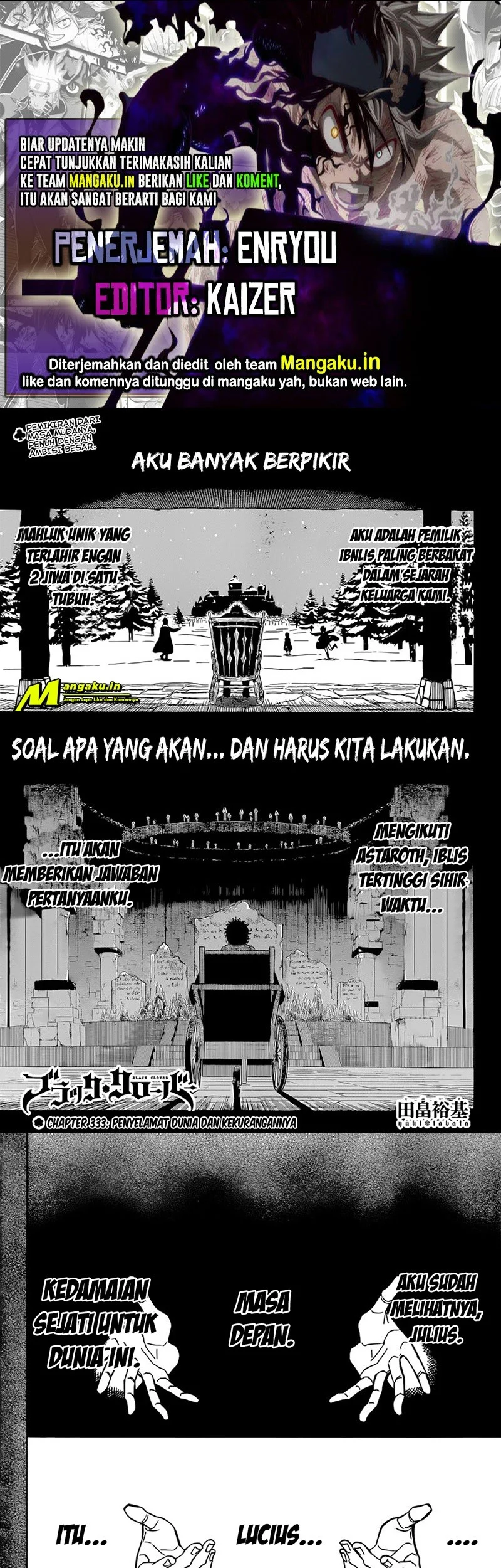 Black Clover Chapter 333 - halaman 1
