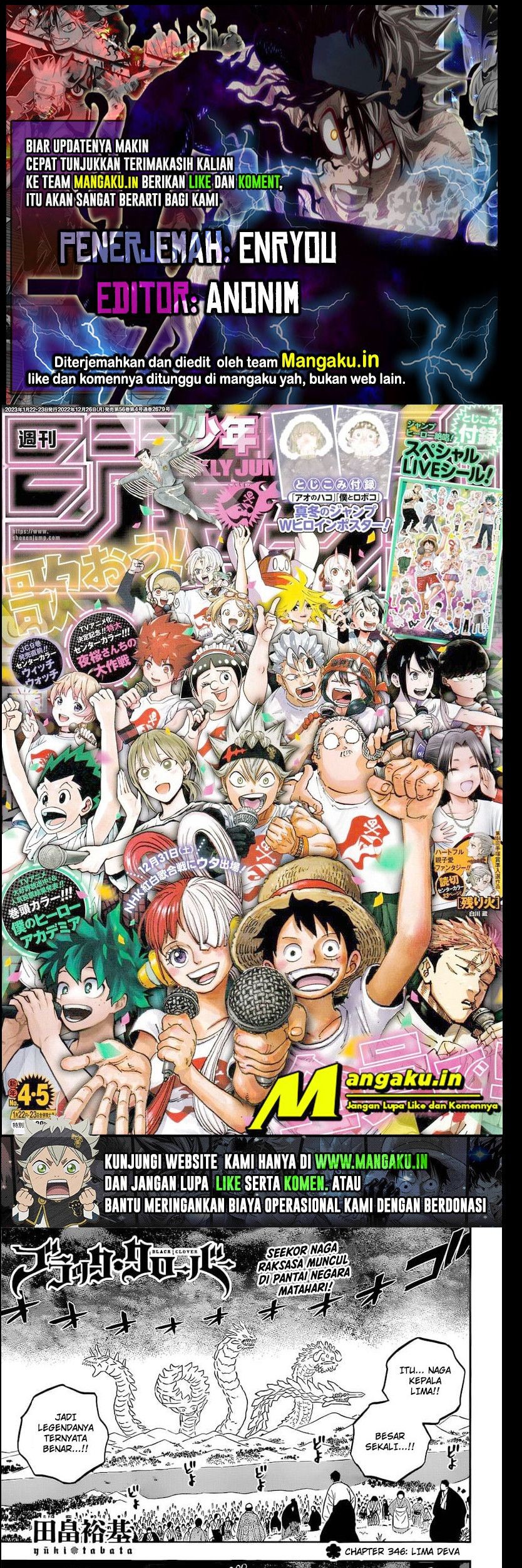 Black Clover Chapter 346 - halaman 1