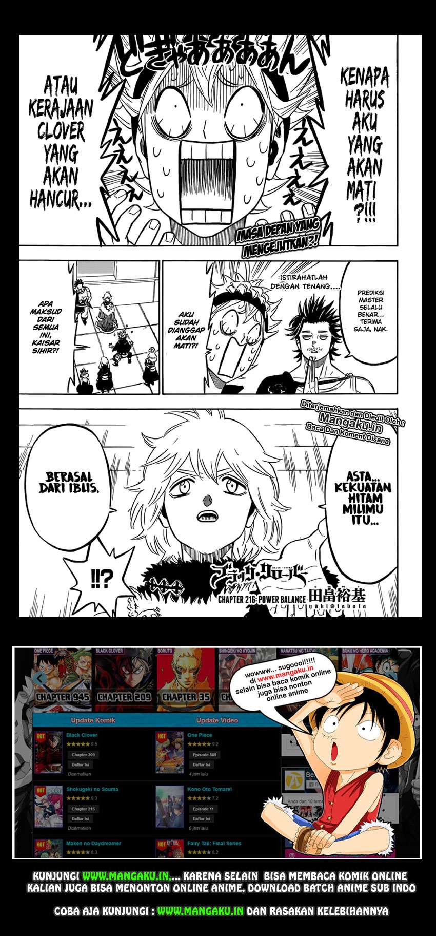 Black Clover Chapter 216 - halaman 2