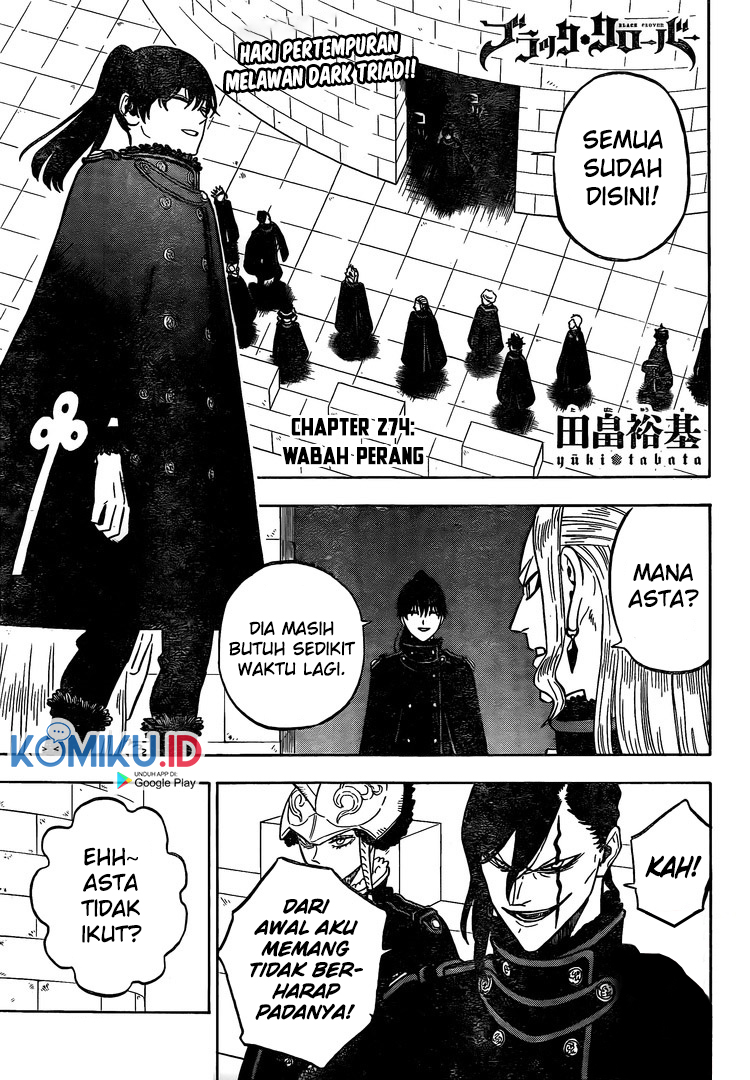 Black Clover Chapter 274 - halaman 2