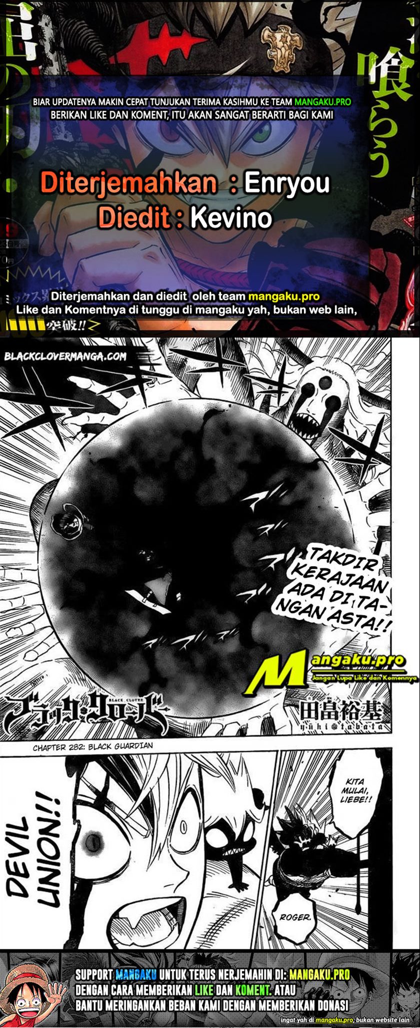Black Clover Chapter 282 - halaman 1