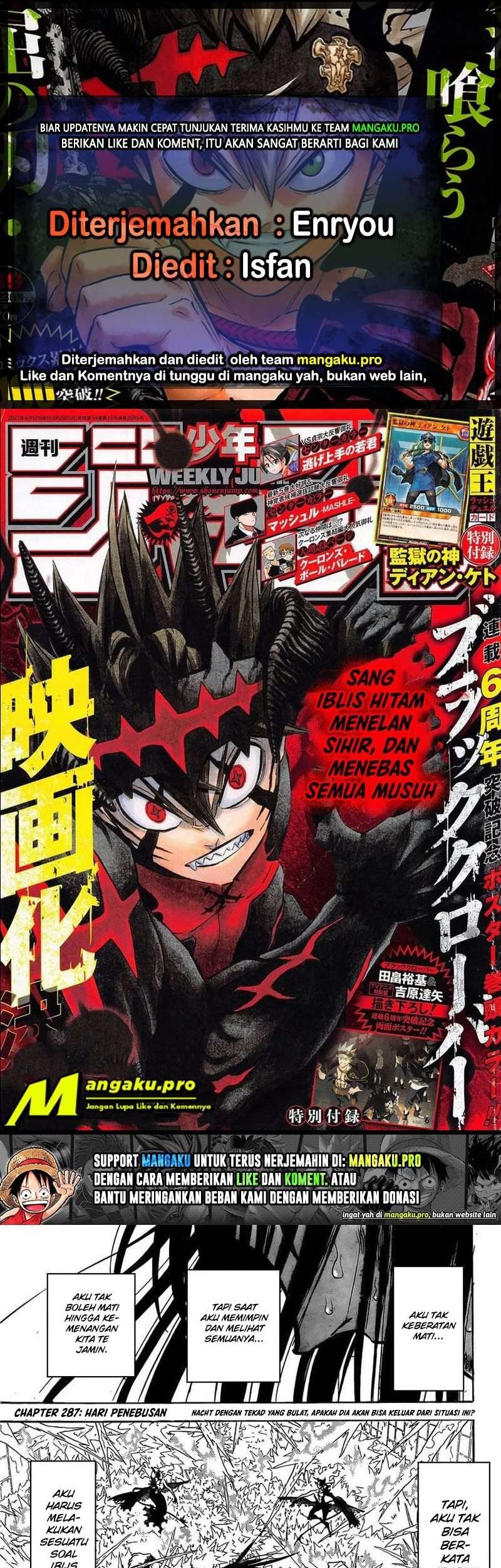 Black Clover Chapter 287 - halaman 1